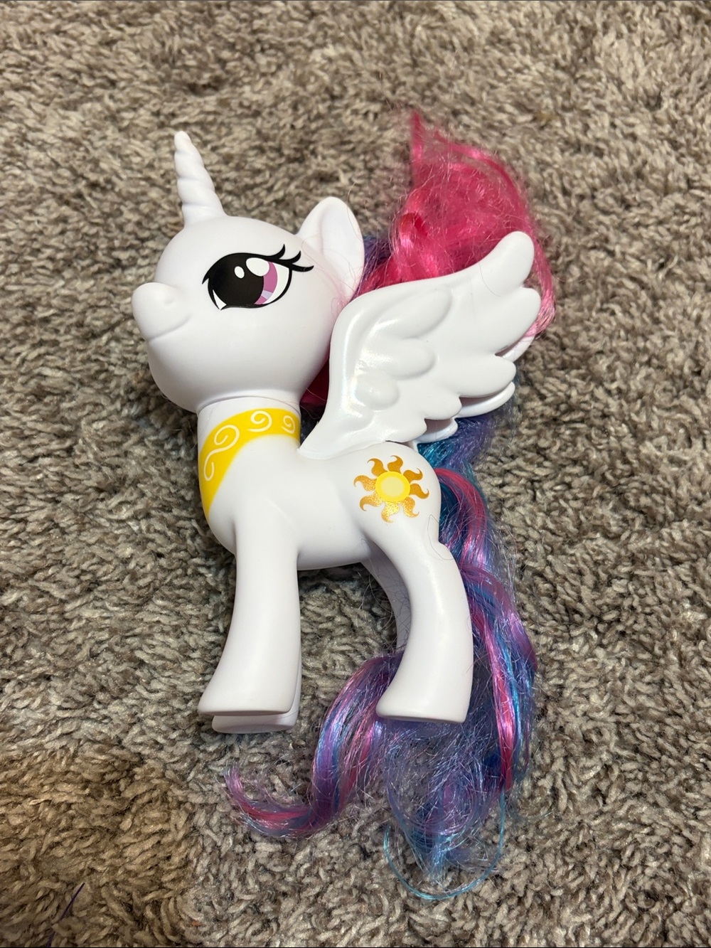 My Little Pony CELESTIA Pegasus Unicorn Figure Sun White Hasbro 2016  MLP Toy
